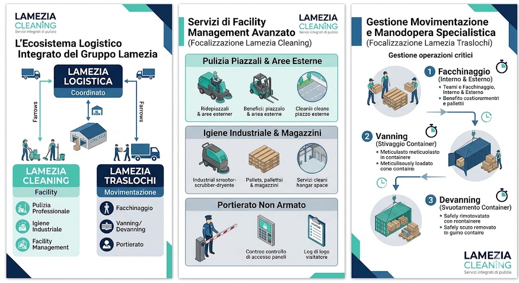 Lamezia Cleaning: L’Eccellenza del Facility Management per il Settore Logistico