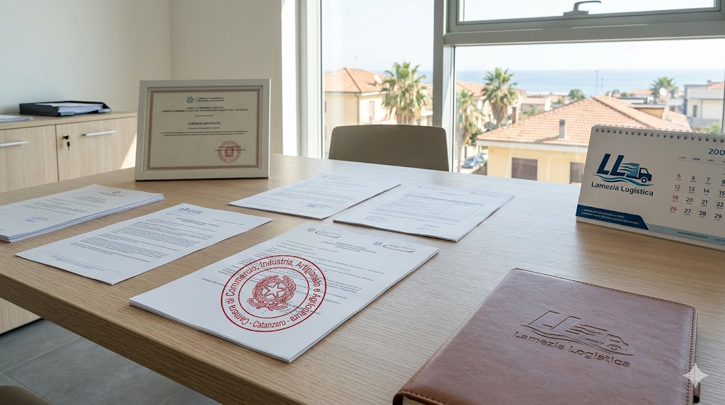 Visura camerale Lamezia Logistica SRLS con certificazioni complete maggio 2026